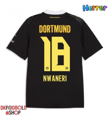 Borussia Dortmund Ethan Nwaneri #18 Udebanetrøje 2026-27 Kort ærmer Borussia Dortmund Ethan Nwaneri #18 Udebanetrøje 2026-27 Kort ærmer